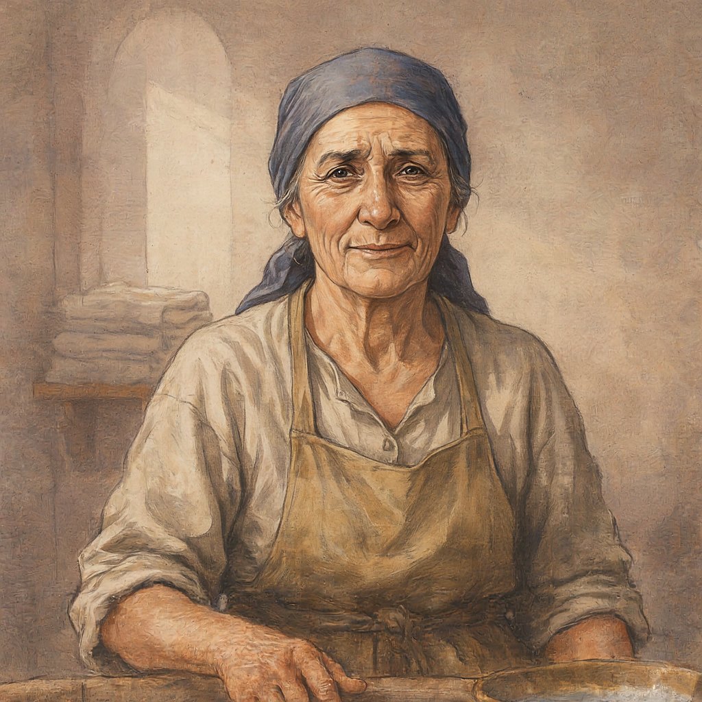 Yaşlı Çamaşırcı Kadın