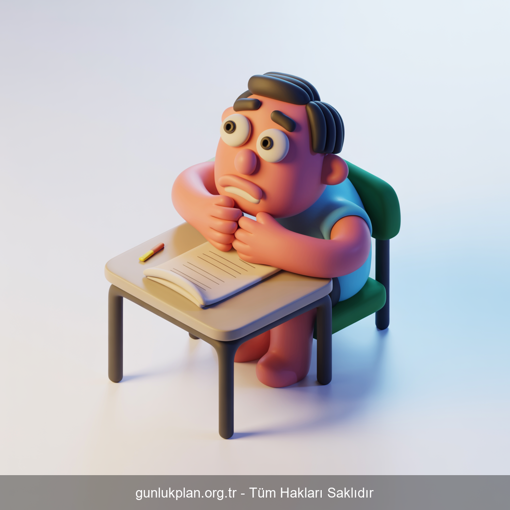 Sınavda Kağıdı Kapatan Öğrenci